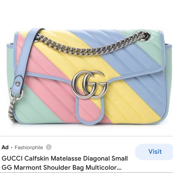 Gucci Marmont Rainbow Shoulder Bag - Picture 2 of 16